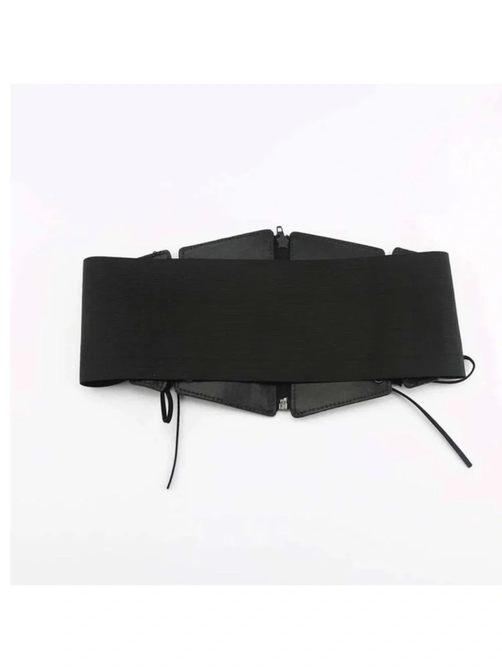 Vegan Leather Lace Up Corset Belt